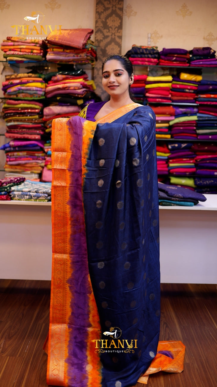 Dye to Dye Kanchi Silk Saree