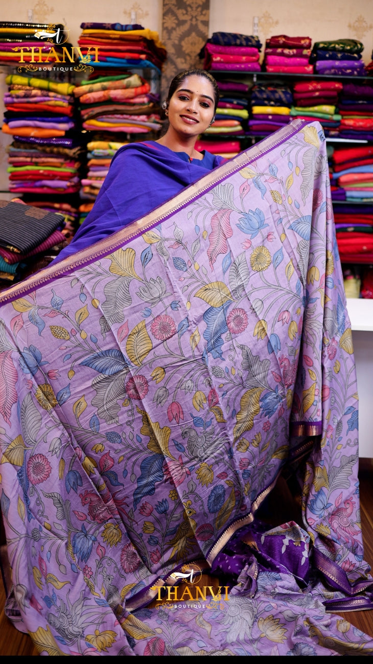 Modal Kalamkari Saree