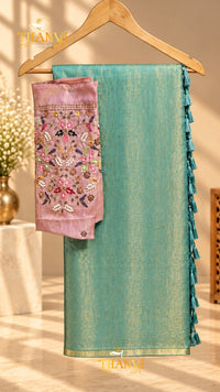 Georgette Emb Saree