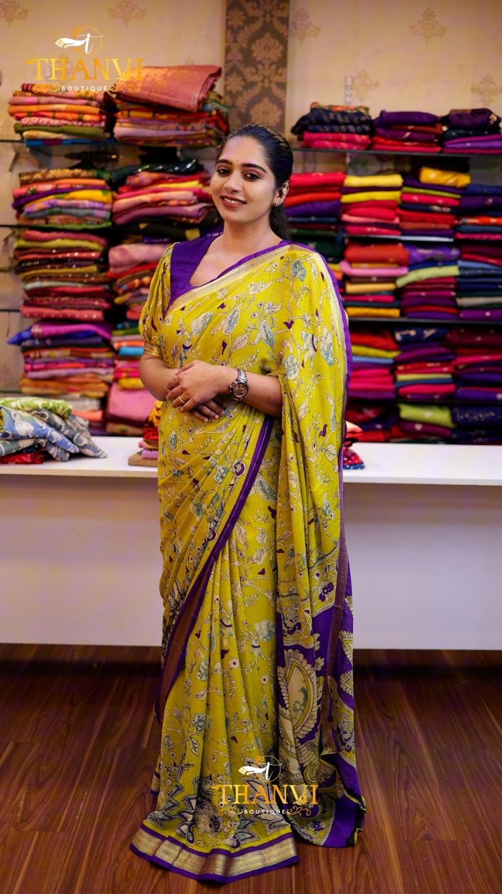Mysore crepe silk saree