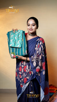Raga Tissue Embroidery Saree
