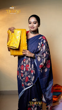 Raga Tissue Embroidery Saree