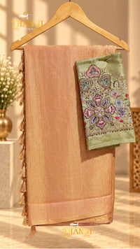 Georgette Emb Saree