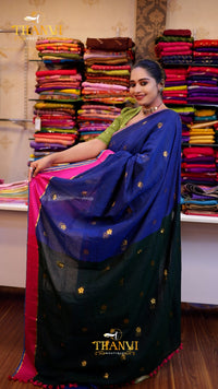 Zari Emb Stripes Border