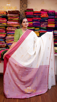 Zari Emb Stripes Border