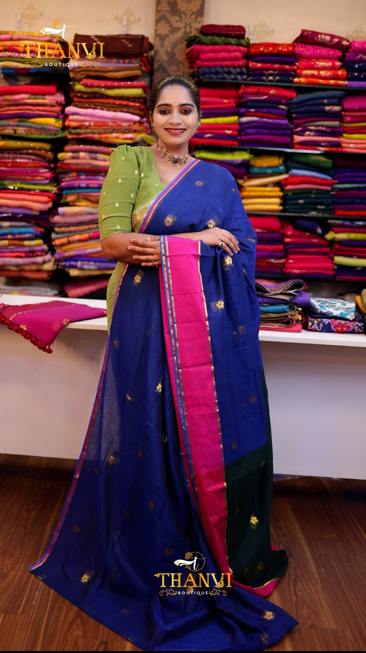 Zari Emb Stripes Border