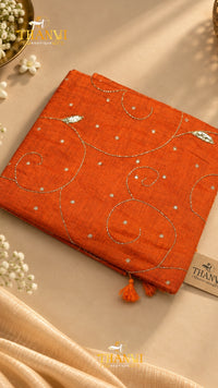 Customised Beads Work Saree