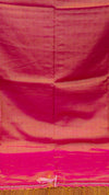 Pink fabric with a subtle pattern on a plain background