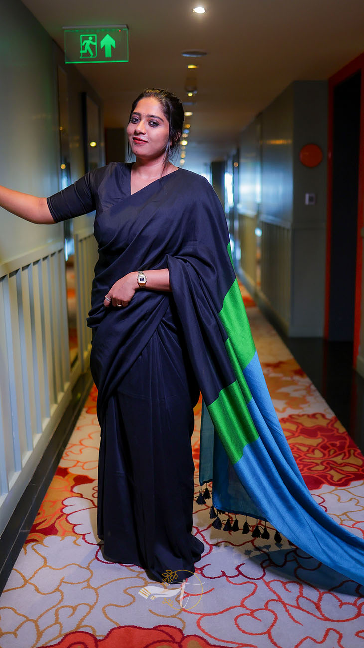 Mulberry Cotton Saree