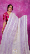 Kanchi Checks Linen Saree