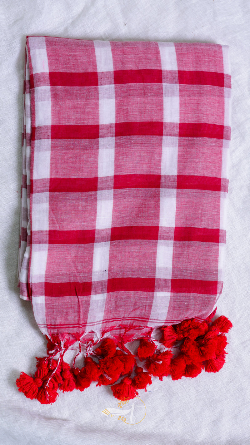 Cotton Checks Saree