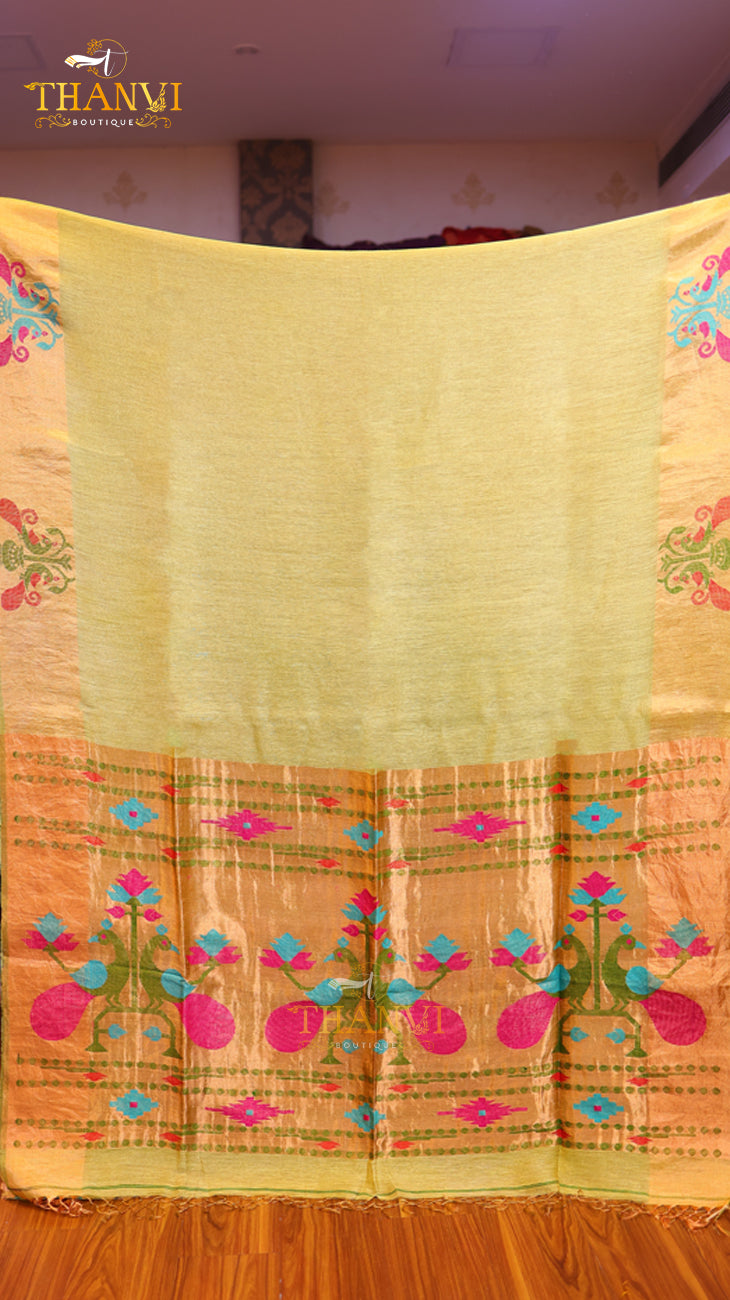 Linen Matka Tissue Saree