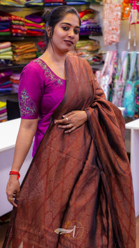 Chanderi Linen Saree