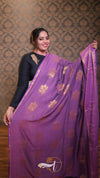 Zari Emb Stripes Border