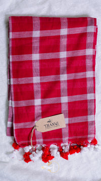 Cotton Checks Saree