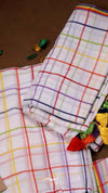 Popstick Checks Saree