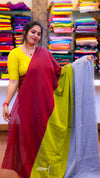 Triple Shade Cotton Saree