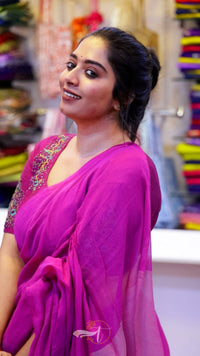 Pop Stick Plain Saree