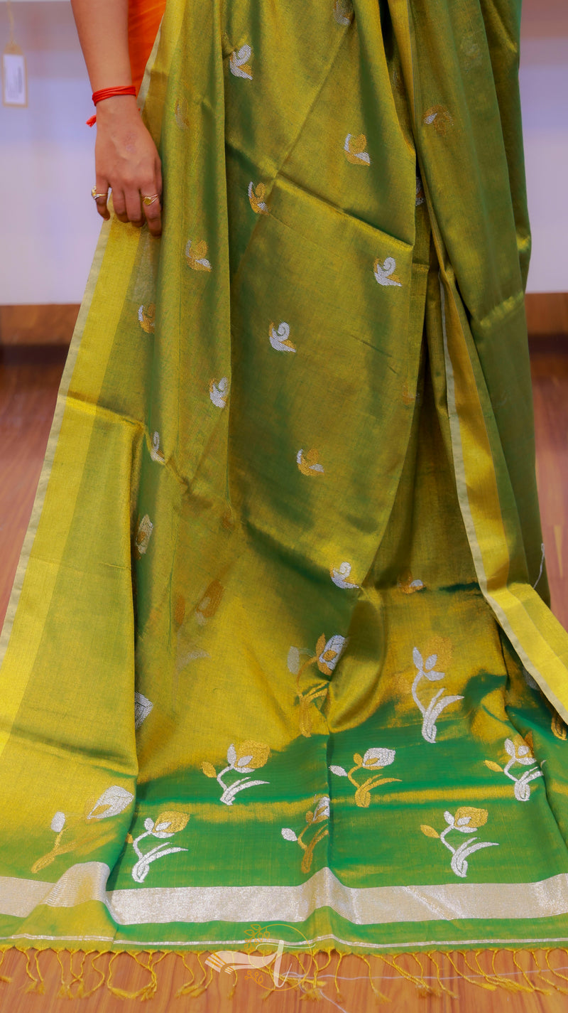 Copper Tissue Saree