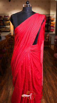 Stripes 100 Counts Saree
