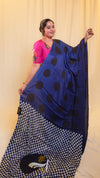Ajarkh Modal Silk Saree