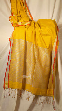 Pallu Stripe Tissue Linen Border