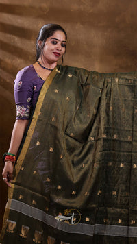 Lotus Tissue Saree