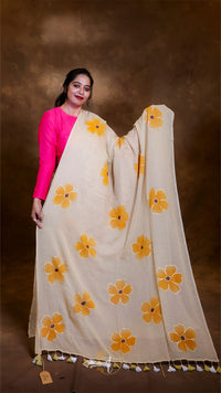 Modal Painted Cotton Saree