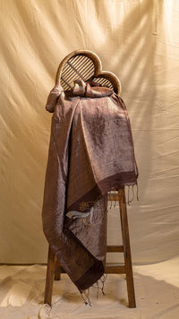 Pure Metallic Tissue Linen Sarees