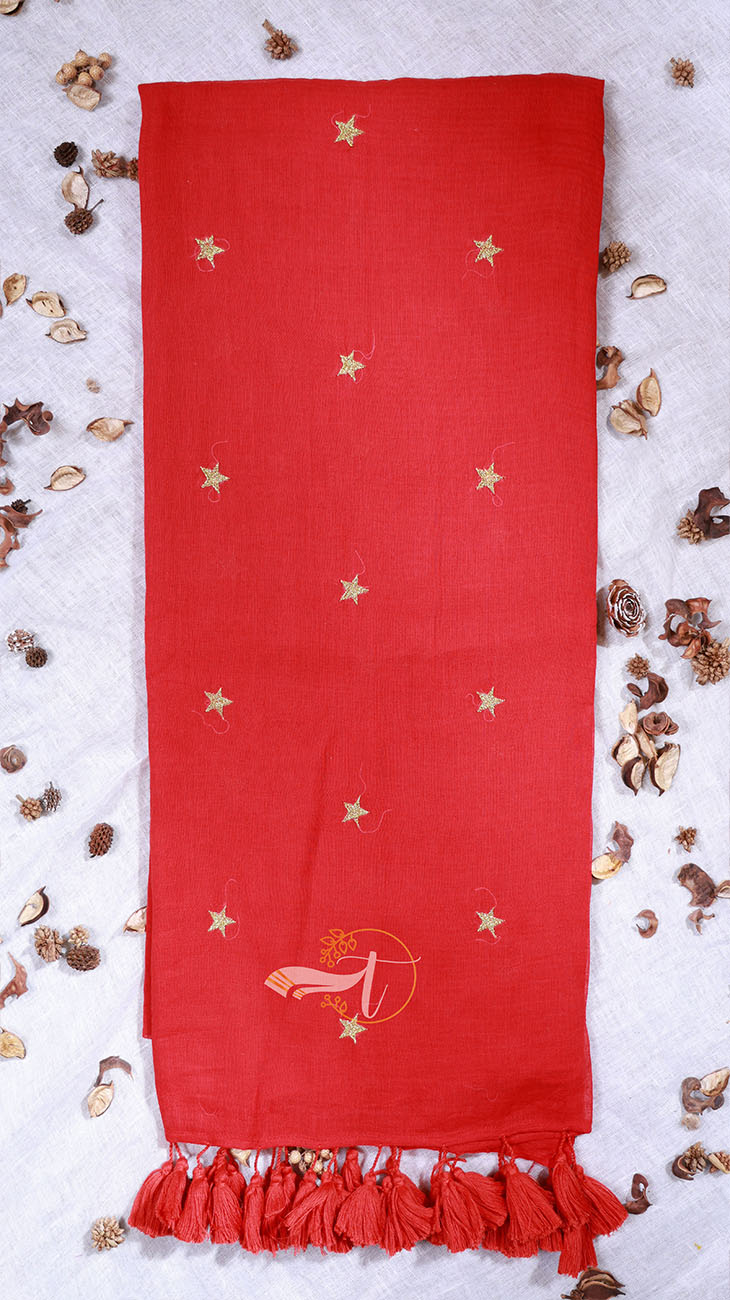 Couture Embroidery Cotton Saree