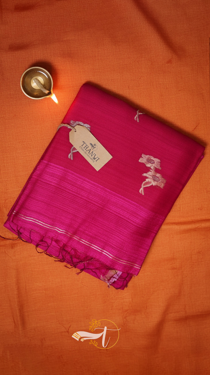 Pineapple matka silk Saree
