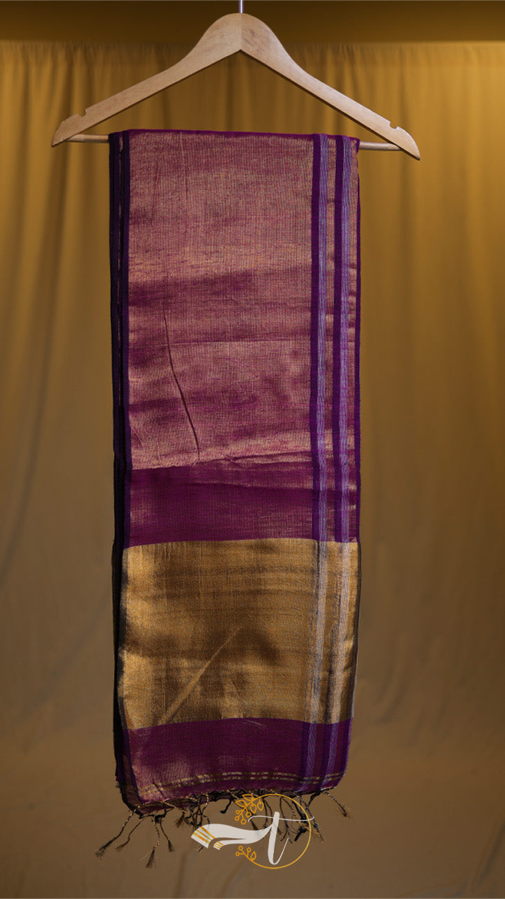Linen Zari Big Border