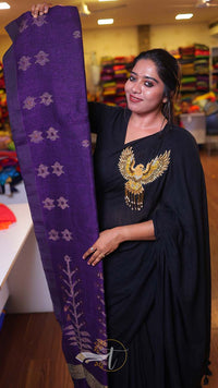 Jamdani Linen Saree