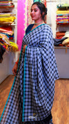 Popstick Checks Saree