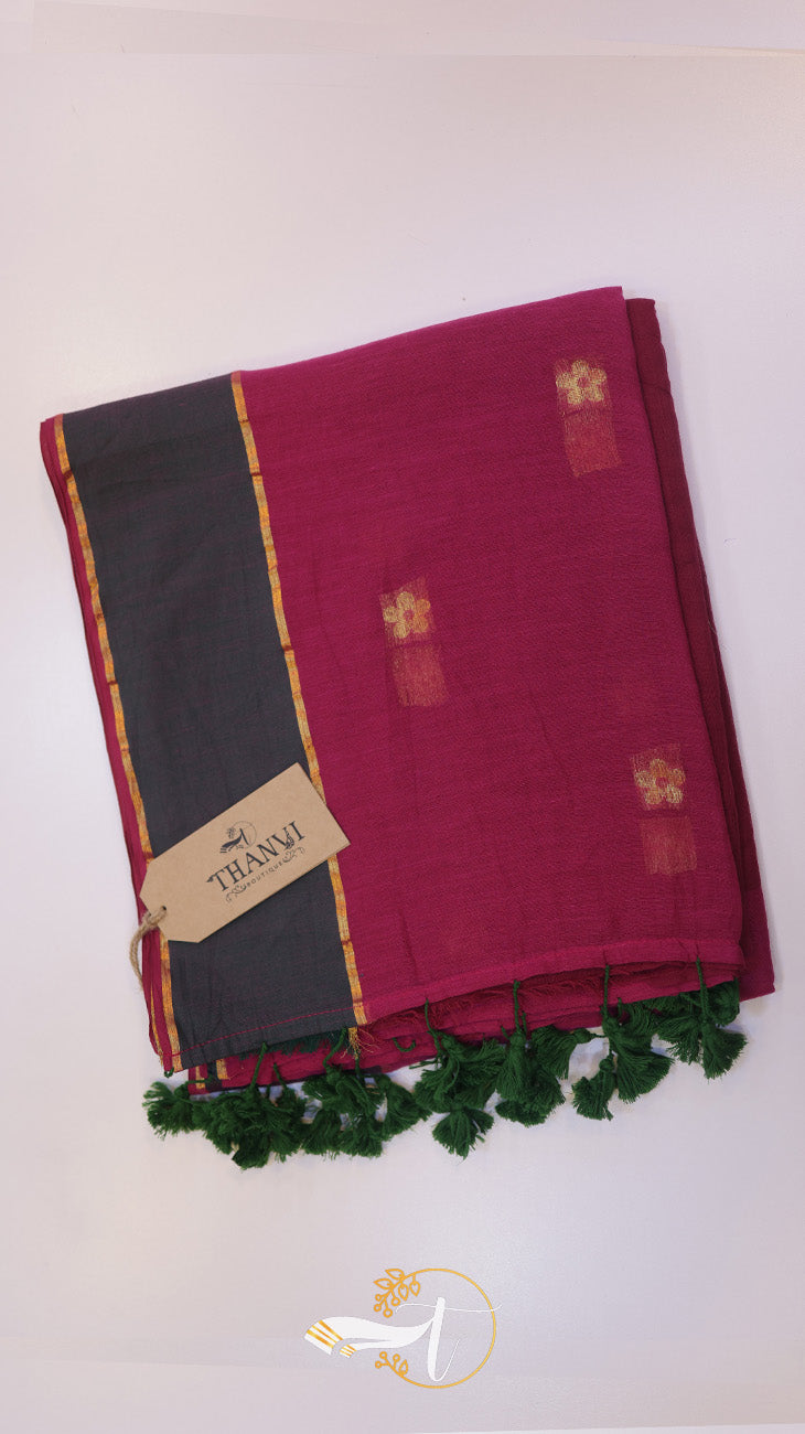Cotton Floral Zari