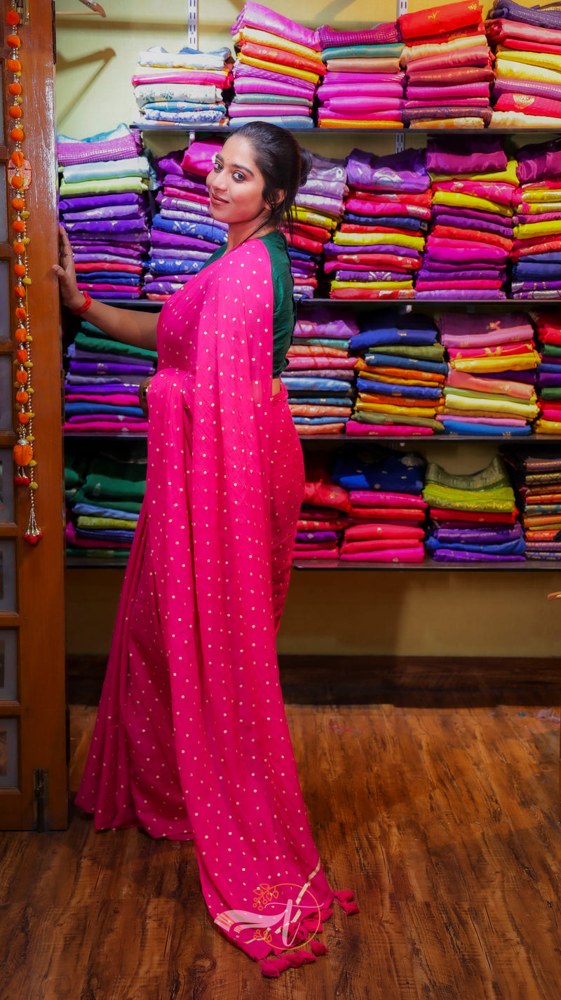 Golden Butti Saree