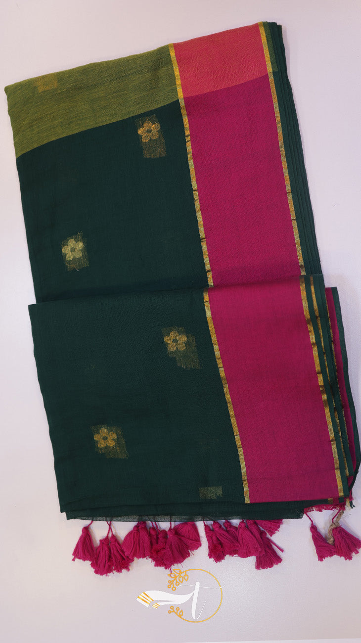 Cotton Floral Zari