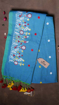 Flower Embroidery Saree
