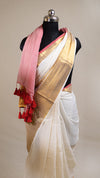 Golden String Double Border Saree