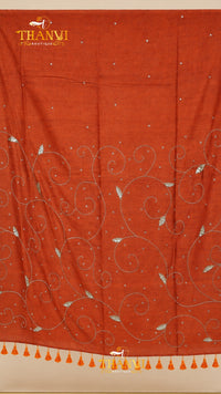Customised Beads Work Saree
