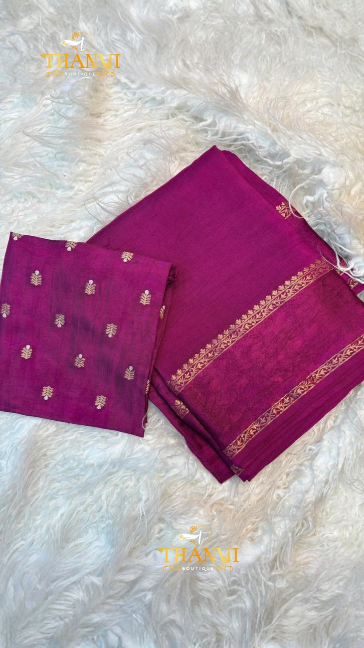 Double Layer Modal Silk Saree