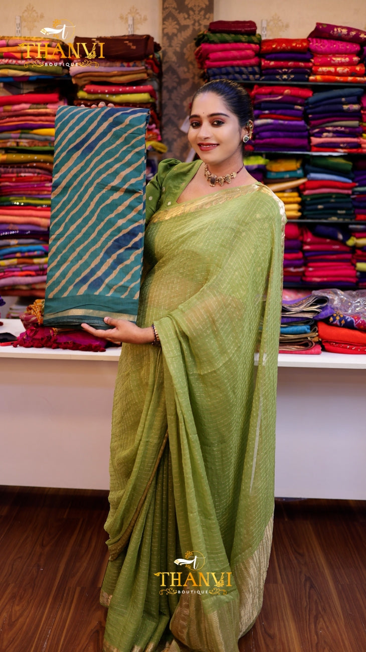 Silk popstick saree