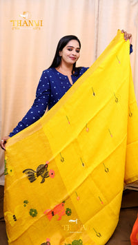 Pineapple Matka Tissue Saree