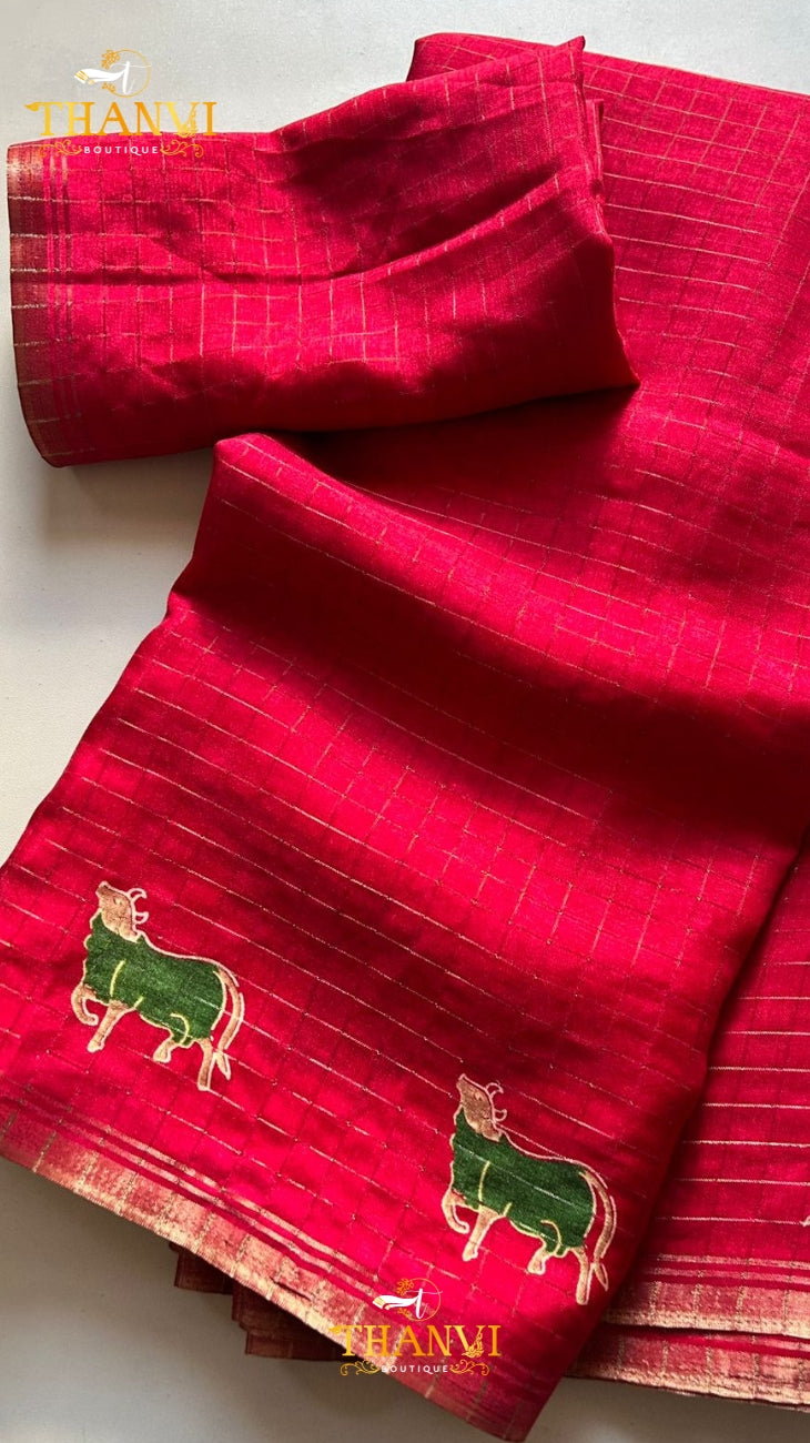 Temple Vesco Saree