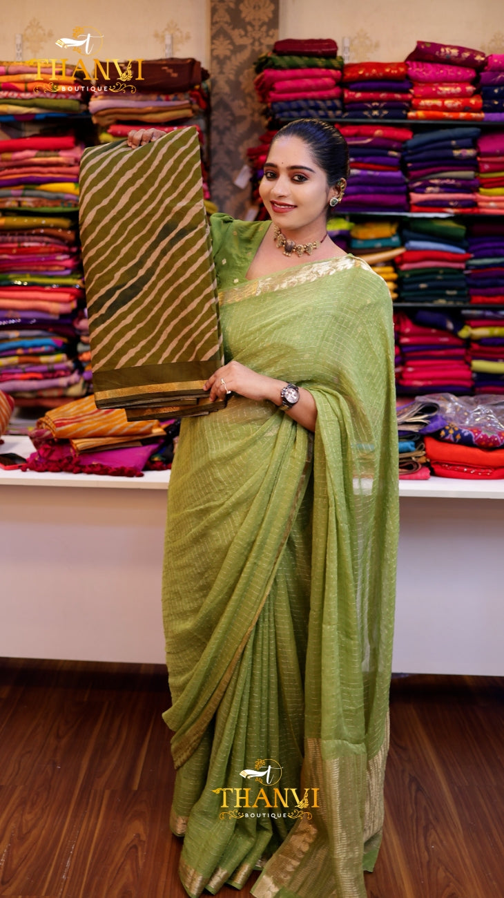 Silk popstick saree