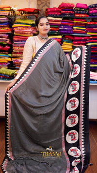 Modal Mirror silk saree