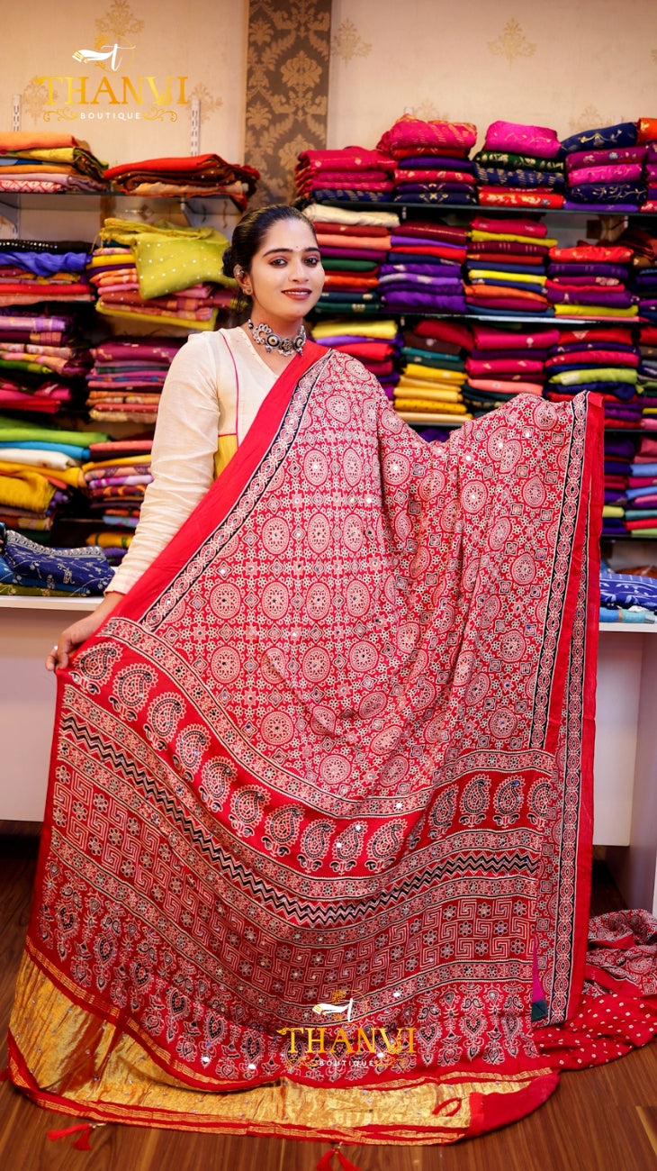 AJARKH MODAL SILK SAREE