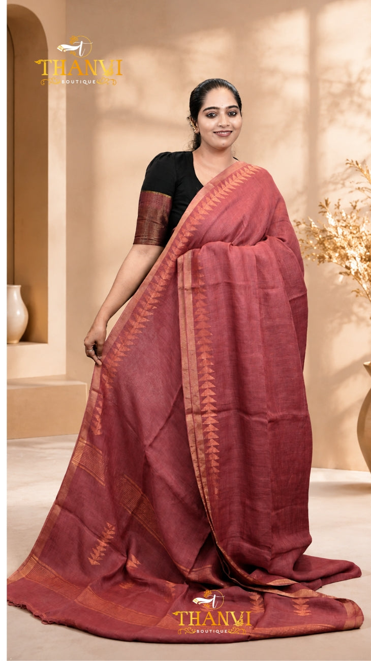 Elite Linen Saree