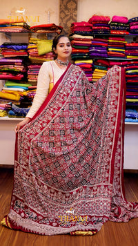 AJARKH MODAL SILK SAREE