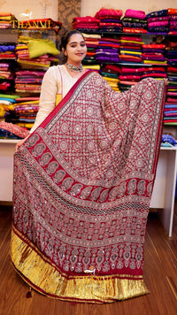 AJARKH MODAL SILK SAREE